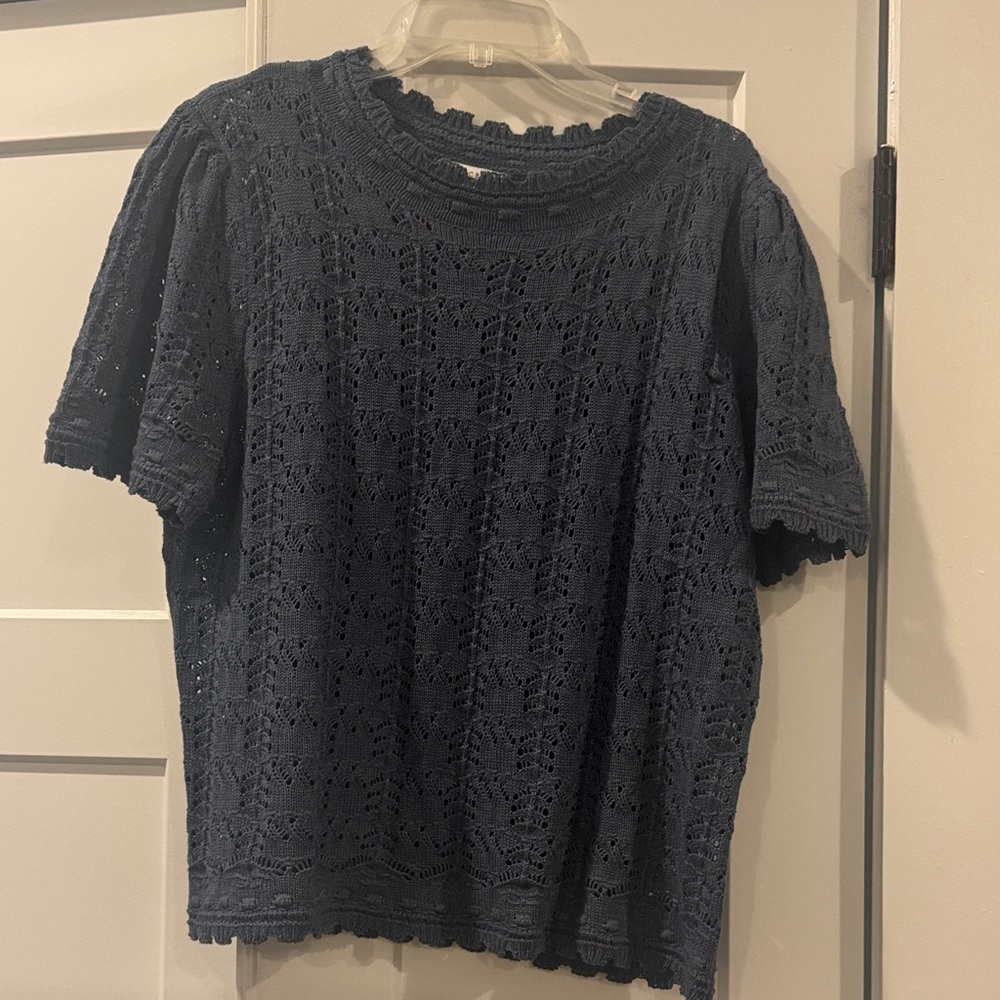 Baltic Born Midnight Blue Lace Blouse